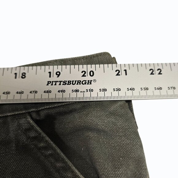 Vtg Carhartt Pants Mens 42x31.5 Olive Green B11 Duck Carpenter Work USA 90s - Picture 11 of 16